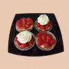 Aardbeienschelp met of zonder slagroom